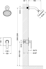 Timo Душевая система Torne SX-4379/00SM хром – фотография-2